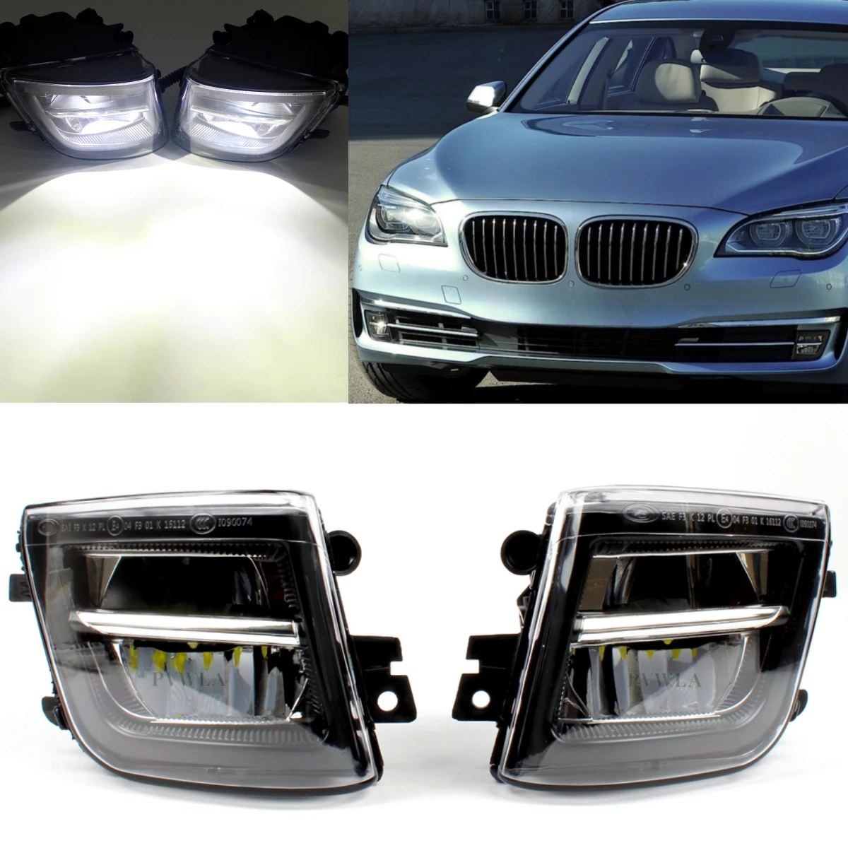 

LED Fog Lights For BMW LCI F01/F02 730li 740li 750li 760li 2012 2013 2014 2015 Front Bumper Fog Lamp 63177311287 63177311288