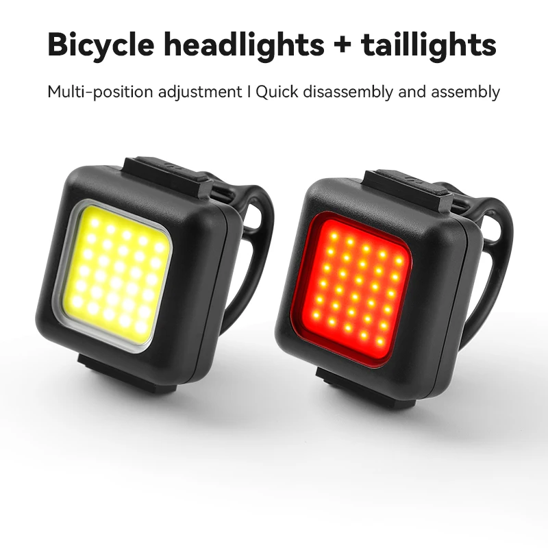 1 set Bicycle Front Rear Mini LED Light Set USB Rechargeable Cycling Headlight Taillight Light COB Lamp Waterproof eBike Lamp
1 set Bicycle Front Rear Mini LED Light Set USB Rechargeable Cycling Headlight Taillight Light COB Lamp Waterproof eBike Lamp