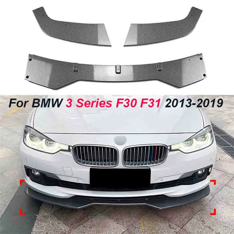 3PCS Gloss Black For BMW 3 Series F30 F31 2013-2019 Front Bumper Lip Body Kit Spoiler Splitter ABS Bumper Canard Lip Splitter
3PCS Gloss Black For BMW 3 Series F30 F31 2013-2019 Front Bumper Lip Body Kit Spoiler Splitter ABS Bumper Canard Lip Splitter