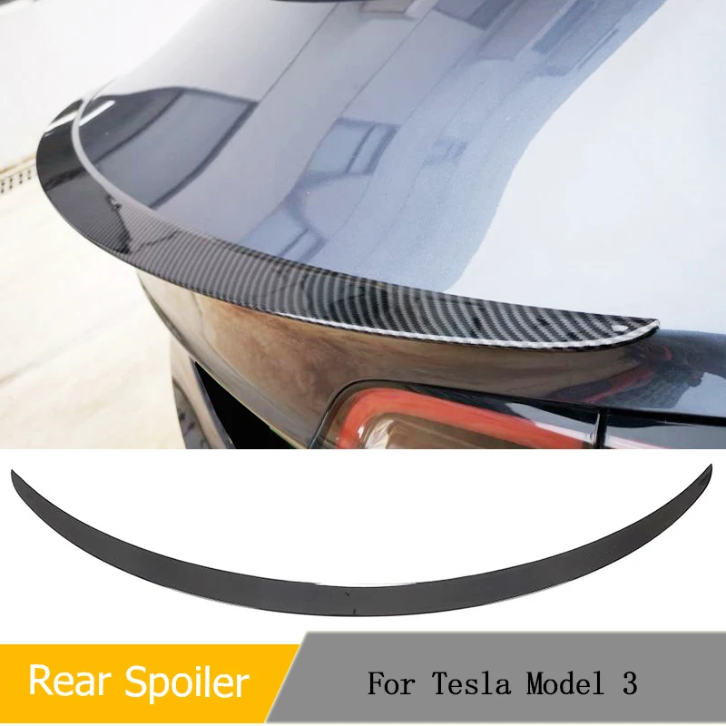 ABS Glossy Black Car Rear Trunk Spoiler Wing for Tesla Model 3 2017-2019 High Performance Rear Boot Lid Wing Lip Carbon Look
ABS Glossy Black Car Rear Trunk Spoiler Wing for Tesla Model 3 2017-2019 High Performance Rear Boot Lid Wing Lip Carbon Look