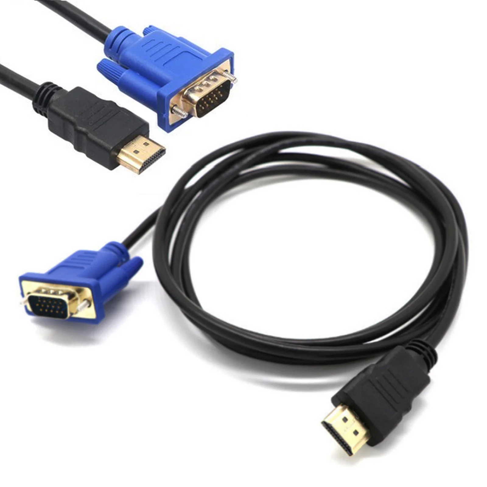 Кабель HDMI на VGA 1 5 м стандартный штекер разъем VGA/SVGA D-Sub для ТВ ЖК-телевизоров HD и