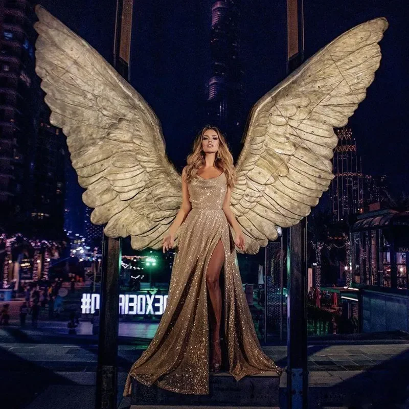 Блестящее роскошное бальное Вечернее платье, сексуальное платье с круглым вырезом и Боковым Разрезом, в пол, элегантное женское вечернее платье для торжественных случаев и вечеринок 
Блестящее роскошное бальное Вечернее платье, сексуальное платье с круглым вырезом и Боковым Разрезом, в пол, элегантное женское вечернее платье для торжественных случаев и вечеринок