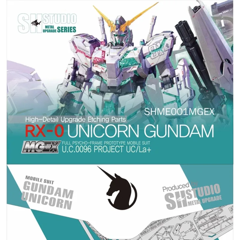 

Anime MG 1/100 RX-0 UNICORN Metal details armour etch Detail decoration modification Assembly model modification