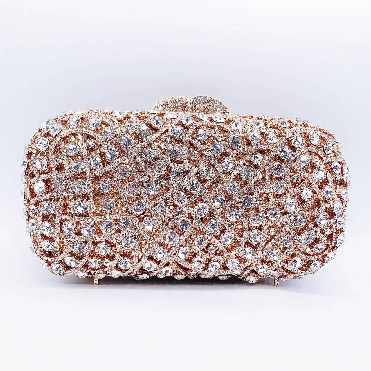 

Hollow Out Women Rhinestone Clutches Wedding Party Bride Gift Bags Crystal Evening Clutch Purse Stone Luxury Designer Handbags