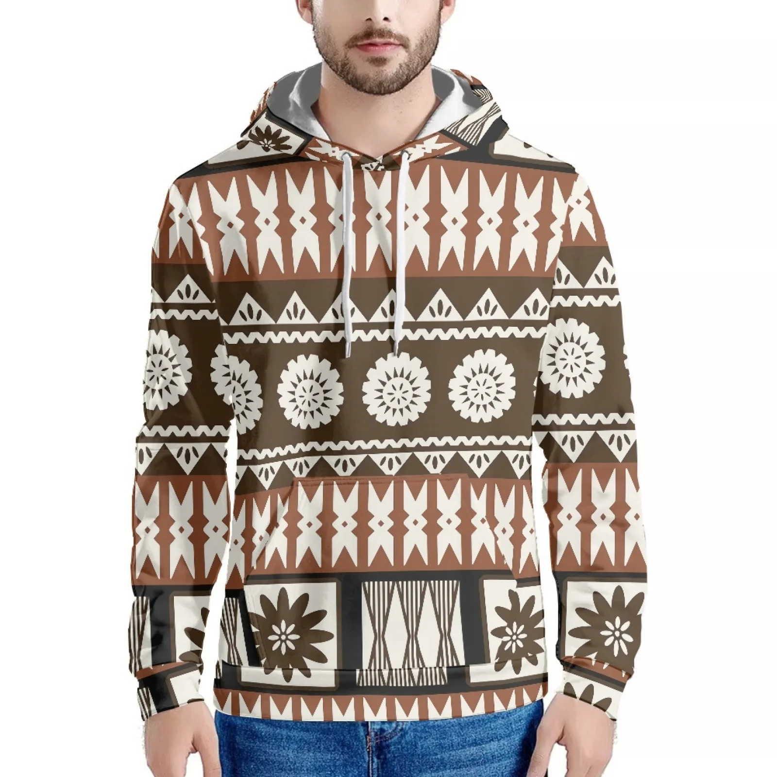 Vintage Print Traditional Tribe Autumn And Winter Men's Pullover Hoodie With Pockets Outdoor Long Sleeves Keep You Warm Men's
Vintage Print Traditional Tribe Autumn And Winter Men's Pullover Hoodie With Pockets Outdoor Long Sleeves Keep You Warm Men's