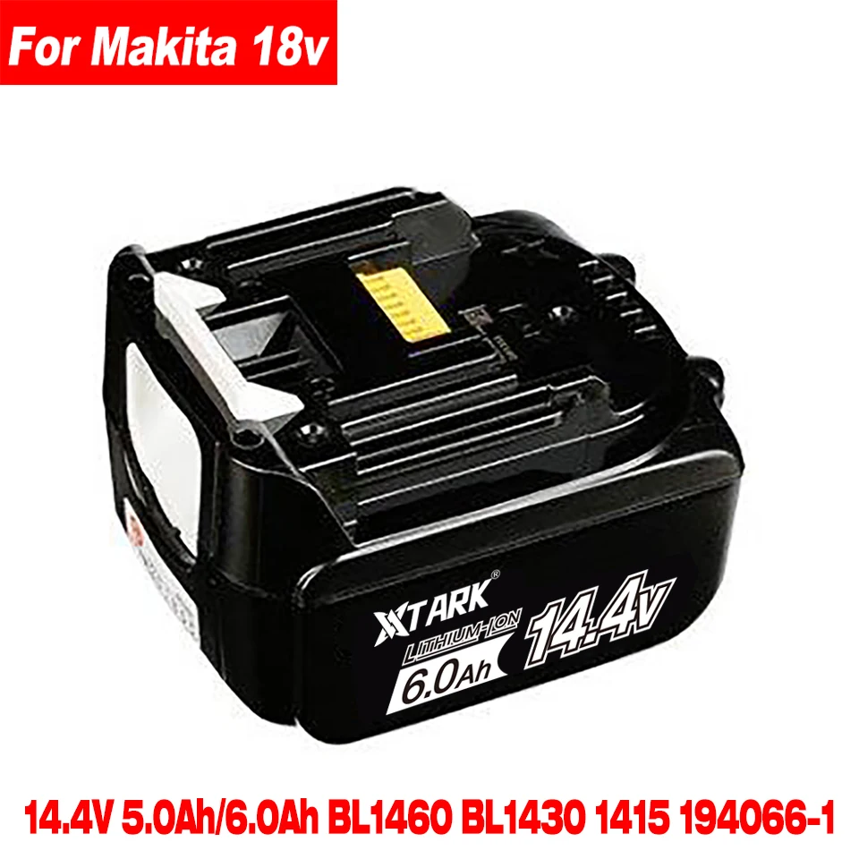 

14.4V 6000mAh drill battery for Makita BL1430 Rechargeable Li-Ion Replacement LXT200 BL1415 194558-0 194559-8 194066-1