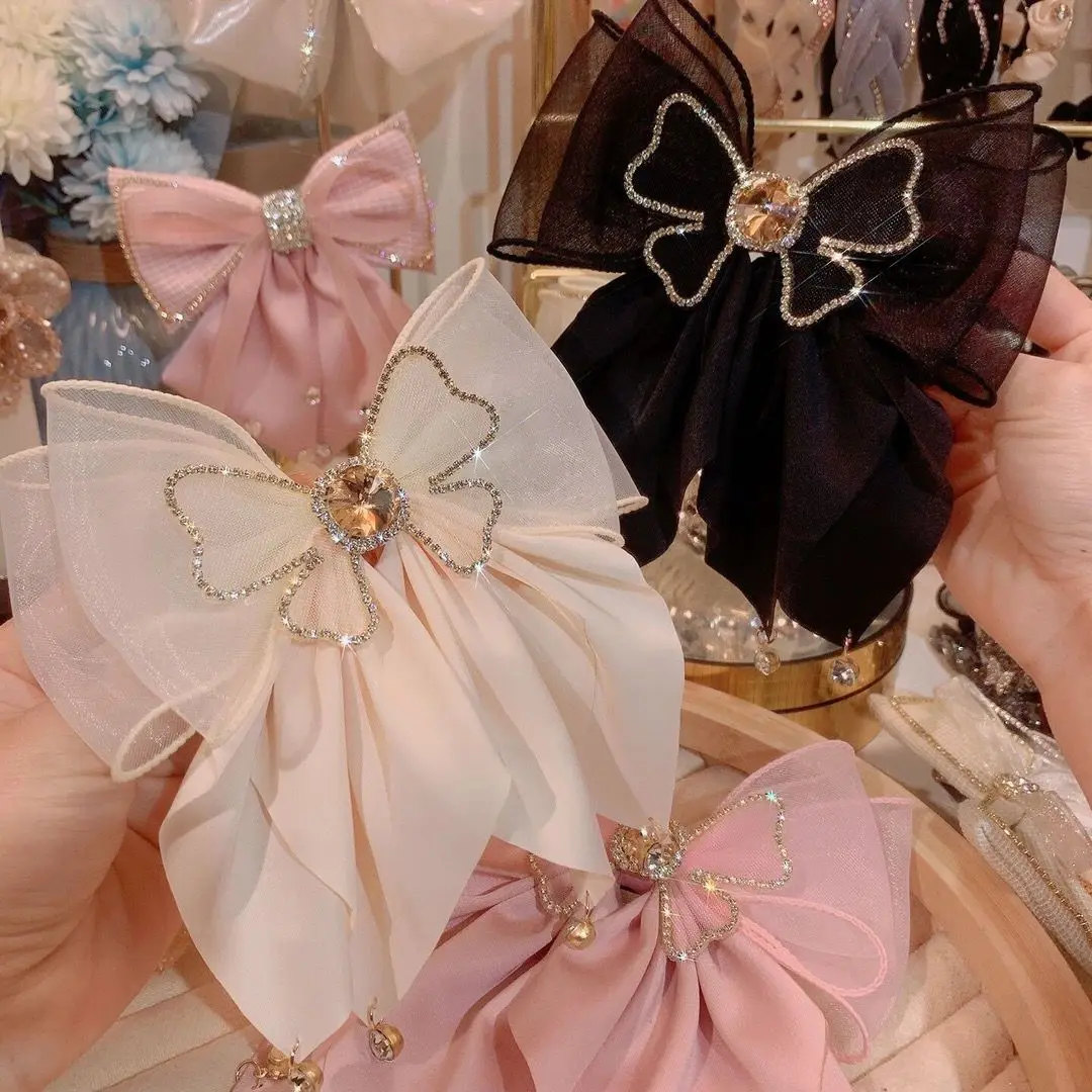 Sweet Fashion Girls Princess Hair Clip Rhinestone Big Bow Hairpin for Women Headwear Ladies Hairgrips Female Hair Accessories
Sweet Fashion Girls Princess Hair Clip Rhinestone Big Bow Hairpin for Women Headwear Ladies Hairgrips Female Hair Accessories