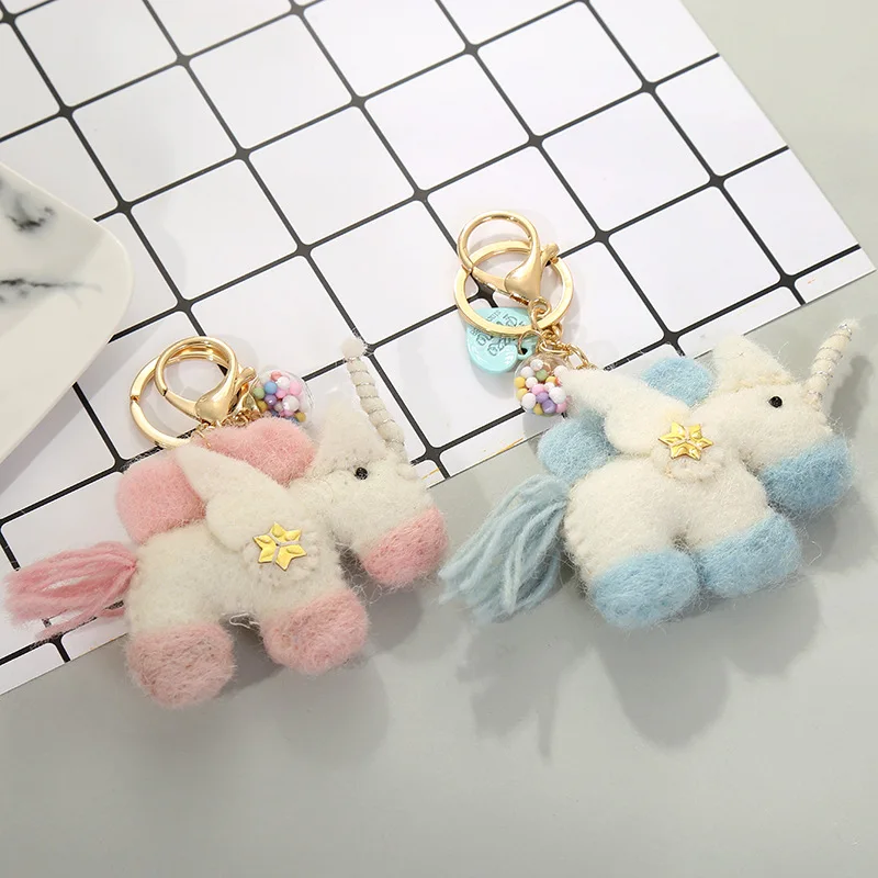 

exquisite fashione pendant cute new fashione dreamy unicorn keychain soft pretty decorate christmas birthday couple gift