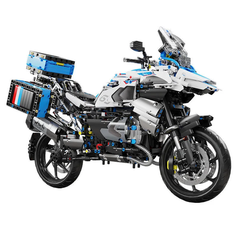 

1:5 Scale Germany Motorcycle R 1250 GS ADVENTURE Technical Building Block Model Vehicle Steam Motor Brick Steam Toy Collection