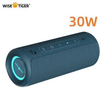 WISETIGER Portable Bluetooth Speaker Outdoor IPX7 Waterproof Wireless Speaker Bass Boost High Quality Sound HD Sound for Home