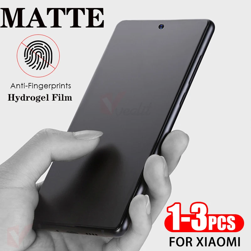 

1-3Pcs Froste Matte Hydrogel Film for Xiaomi mi 14 pro 13 13t 12t 11t 11 Lite Civi 3 Poco M6 M5S F5 C51 C55 C65 Screen Protector