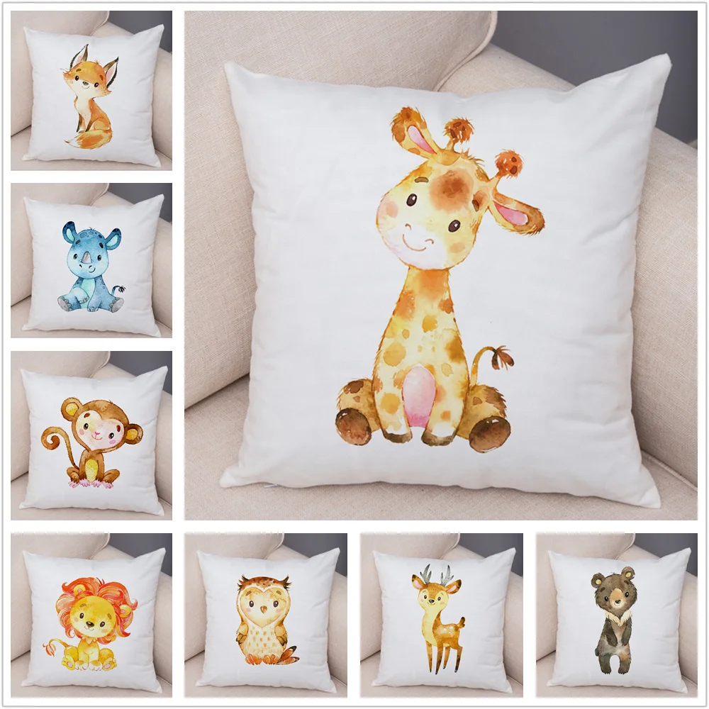 Nordic Lion Giraffe Fox Monkey Owl Pillow Case Cushion Cover for Sofa 45x45cm living room decoration funda cojines de almohada
Nordic Lion Giraffe Fox Monkey Owl Pillow Case Cushion Cover for Sofa 45x45cm living room decoration funda cojines de almohada