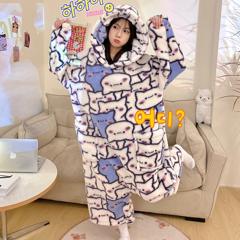 Winter Pajamas Women Onesie Pigs Kigurumis Adult Female Sleepwear Zipper Hooded Jumpsuits Thick Soft Warm Fleece Pijama Mujer
Winter Pajamas Women Onesie Pigs Kigurumis Adult Female Sleepwear Zipper Hooded Jumpsuits Thick Soft Warm Fleece Pijama Mujer