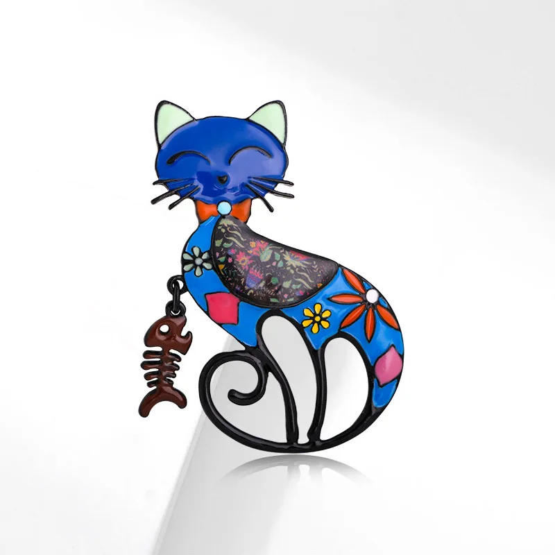Women's Colorful Cat Brooch New Personality Cat Fish Animal Corsage Clothing Accessories Banquet Jewelry Gifts
Women's Colorful Cat Brooch New Personality Cat Fish Animal Corsage Clothing Accessories Banquet Jewelry Gifts