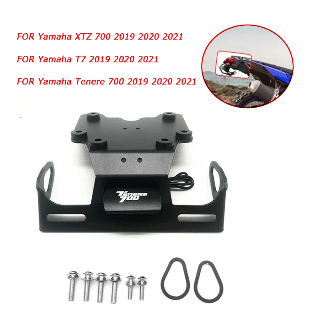 Motorcycle Tail Tidy Fender Eliminator LED Light License Vehicle Plate Holder Bracket For YAMAHA Tenere 700 XTZ700 T7 2019-2022
Motorcycle Tail Tidy Fender Eliminator LED Light License Vehicle Plate Holder Bracket For YAMAHA Tenere 700 XTZ700 T7 2019-2022