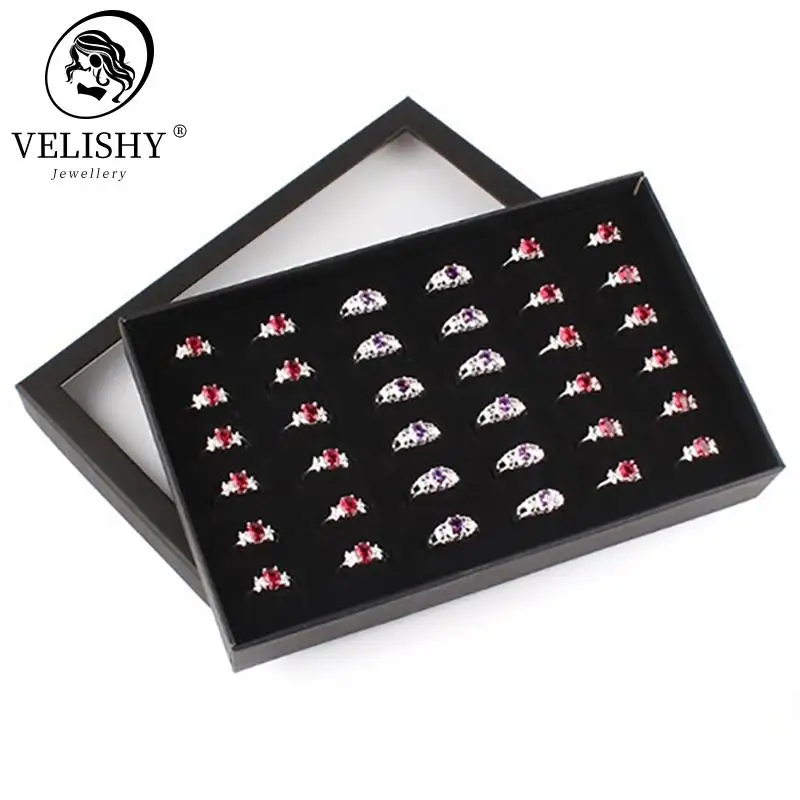 Earrings Jewelry Display Holder Organizer 36 Slots Ring Box Tray Practical Show Case Transparent Window PVC Storage Case
Earrings Jewelry Display Holder Organizer 36 Slots Ring Box Tray Practical Show Case Transparent Window PVC Storage Case