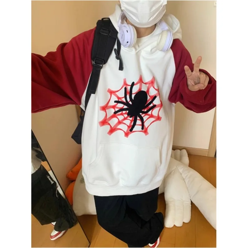 Retro Y2K Hoodie Women 2023 Coats Streetwear Gothic Casual Spider Web Print Pattern Punk Fashion Hoodie Men Harajuku Clothing
Retro Y2K Hoodie Women 2023 Coats Streetwear Gothic Casual Spider Web Print Pattern Punk Fashion Hoodie Men Harajuku Clothing