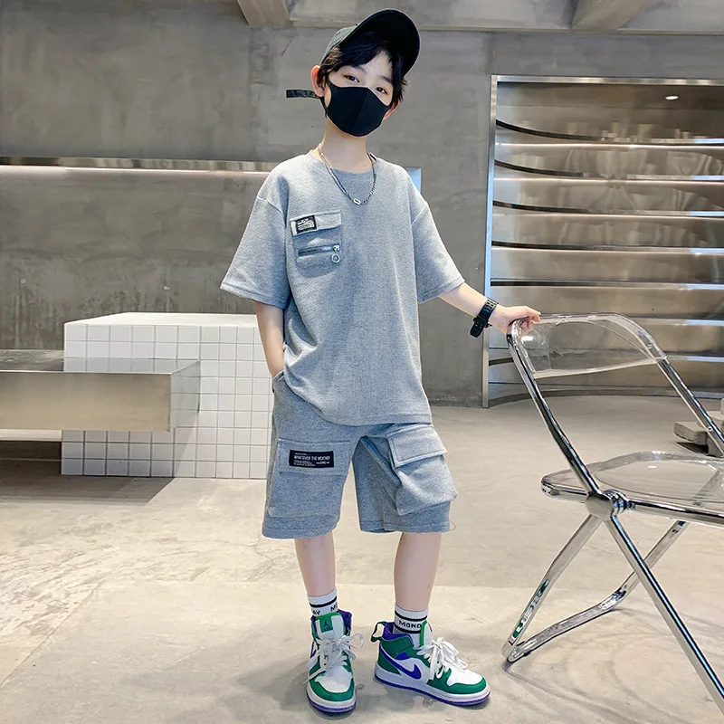 Baby Boys Summer Clothing Sports Sets Letter T shirt+Short pants 2pcs Suits Boys Tarcksuit Clothes 4 5 6 7 8 10 11 13 14 Years
Baby Boys Summer Clothing Sports Sets Letter T shirt+Short pants 2pcs Suits Boys Tarcksuit Clothes 4 5 6 7 8 10 11 13 14 Years