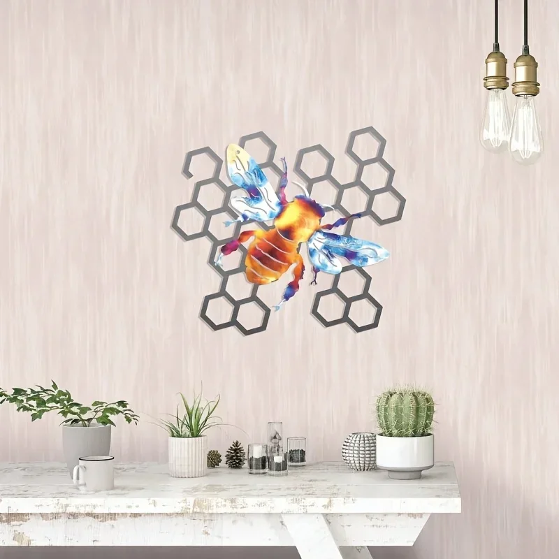 

Металлические искусственные пчелы, наружный Настенный декор, садовый фермерский Американский двор, кованое железо, украшение для дома, художественное искусство