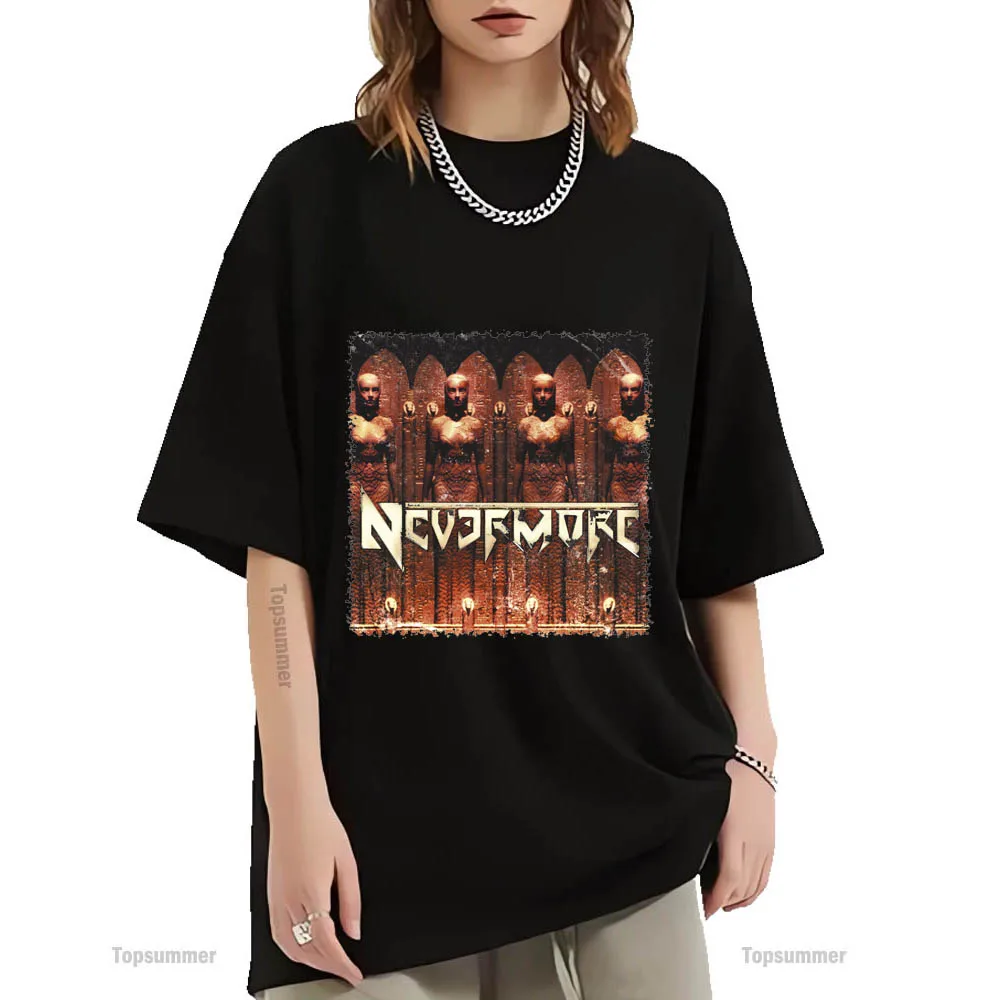 Nevermore Album T-Shirt Nevermore Tour T Shirt Couples Summer Fashion Short Sleeve T Shirts Cotton Clothes
Nevermore Album T-Shirt Nevermore Tour T Shirt Couples Summer Fashion Short Sleeve T Shirts Cotton Clothes