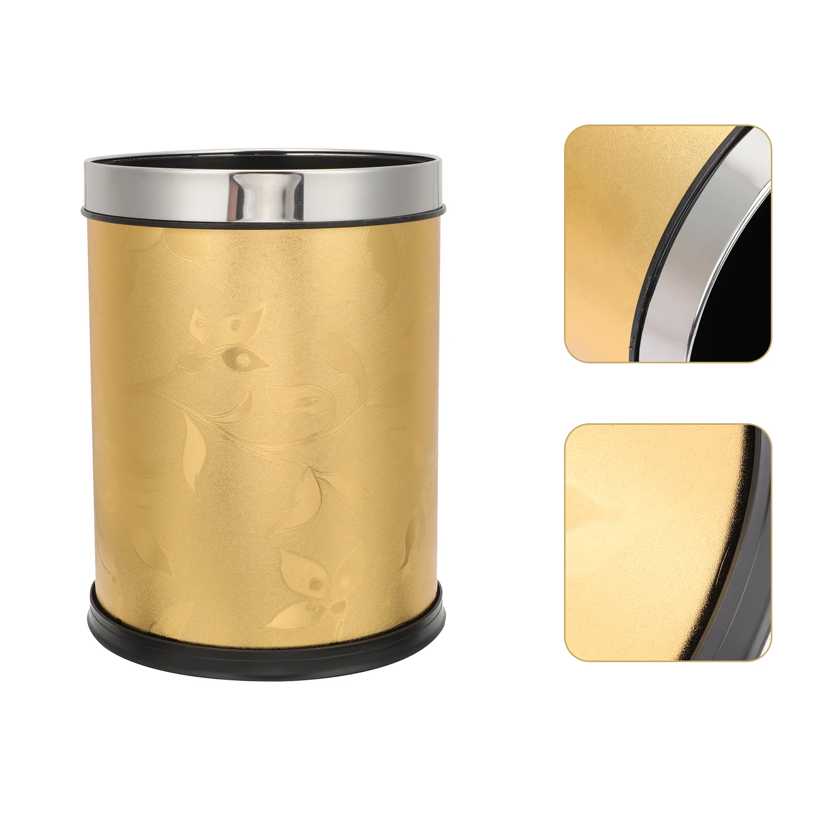 Garbage Can Waste Paper Basket Household Containers Gold Decor Decorate Office Trash Bin Bedroom Plastic Round Holder
Garbage Can Waste Paper Basket Household Containers Gold Decor Decorate Office Trash Bin Bedroom Plastic Round Holder