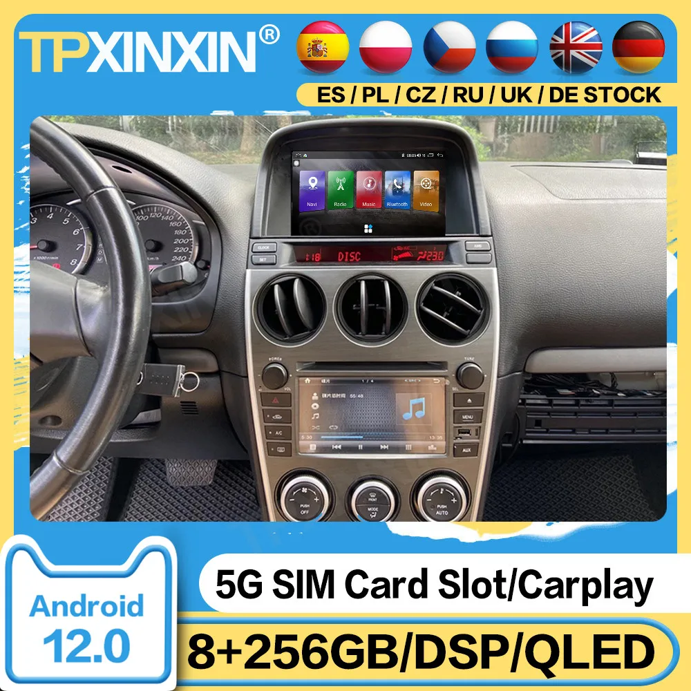 8+256GB Automotive Multimedia Android 12 For Mazda 6 2002-2009 2010 2011 2012 GPS Navi Player Carpaly Radio Coche With Bluetooth
8+256GB Automotive Multimedia Android 12 For Mazda 6 2002-2009 2010 2011 2012 GPS Navi Player Carpaly Radio Coche With Bluetooth