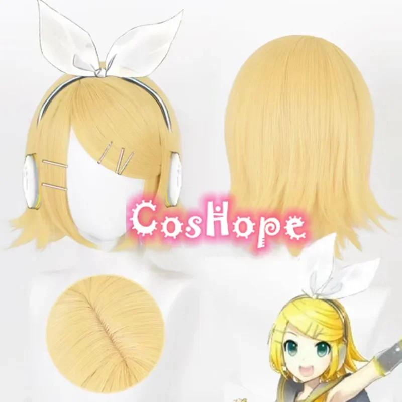 Парик для косплея Ren, 32 см, короткий парик, женский желтый парик, косплей со съемными наушниками, парики для косплея из аниме, термостойкие синтетические парики
Парик для косплея Ren, 32 см, короткий парик, женский желтый парик, косплей со съемными наушниками, парики для косплея из аниме, термостойкие синтетические парики