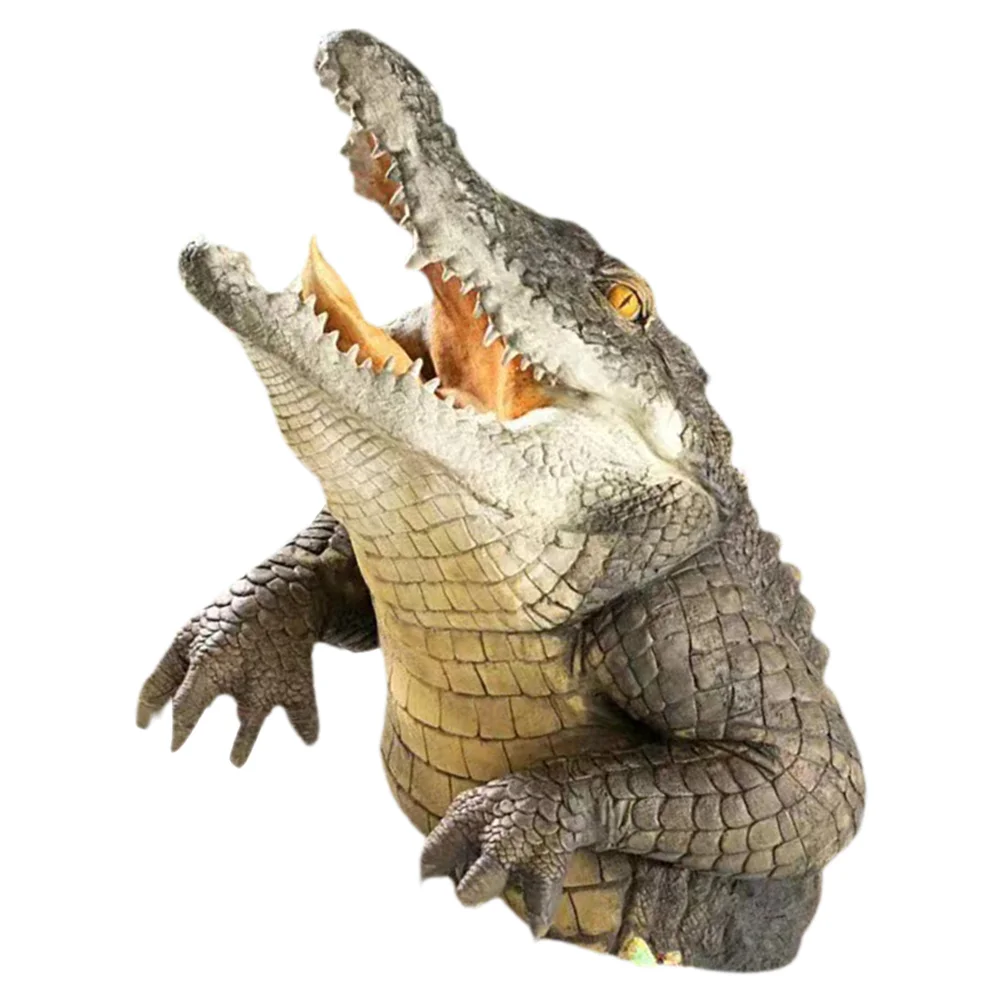 Animals Decoration Crafts Realistic Crocodile Head Figurine Pond Statue Artificial Ocean
Animals Decoration Crafts Realistic Crocodile Head Figurine Pond Statue Artificial Ocean
