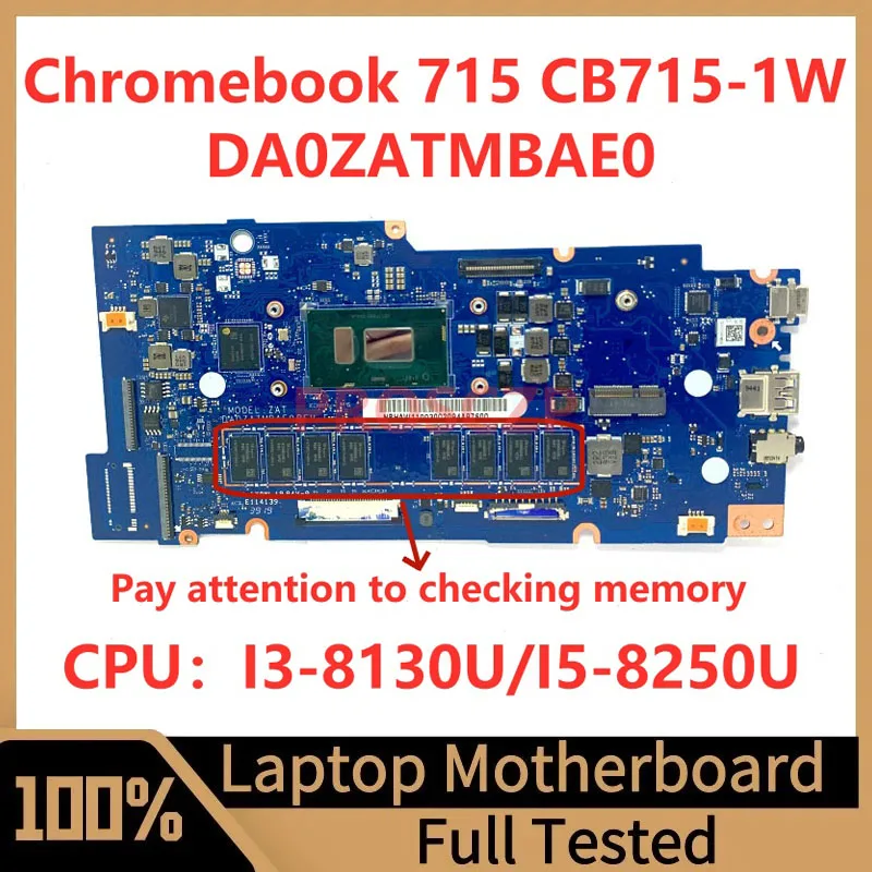 DA0ZATMBAE0 для Acer Chromebook 715 CB715-1W материнская плата для ноутбука NBHAW1100F/NBHAW11003 с фотографией/I5-8250U CPU 100% Протестировано хорошо
DA0ZATMBAE0 для Acer Chromebook 715 CB715-1W материнская плата для ноутбука NBHAW1100F/NBHAW11003 с фотографией/I5-8250U CPU 100% Протестировано хорошо