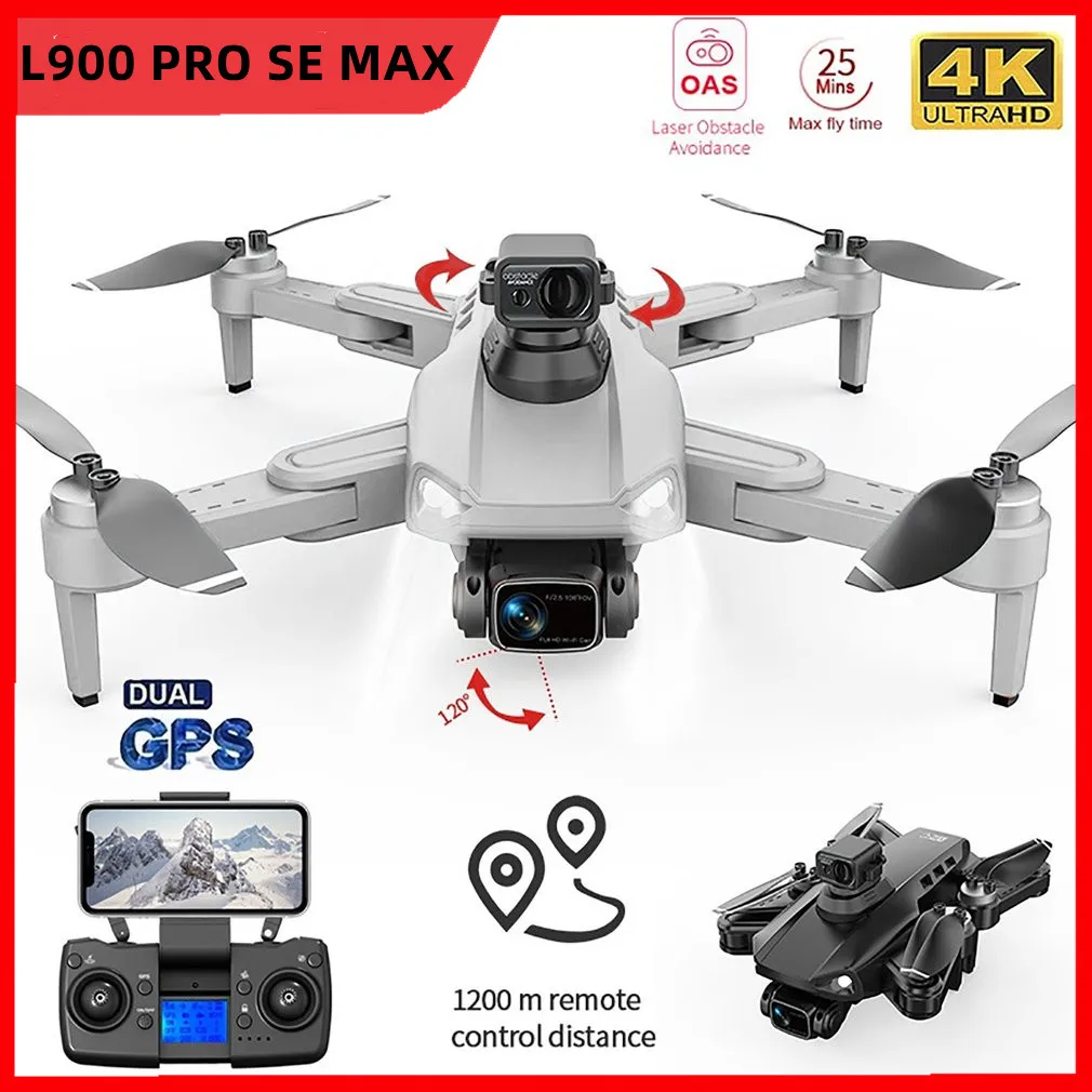 Hot L900 PRO SE MAX Drone Visual Obstacle Avoidance Brushless Motor GPS 5G WIFI RC Professional FPV 4K HD Dual Camera Quadcopter
Hot L900 PRO SE MAX Drone Visual Obstacle Avoidance Brushless Motor GPS 5G WIFI RC Professional FPV 4K HD Dual Camera Quadcopter