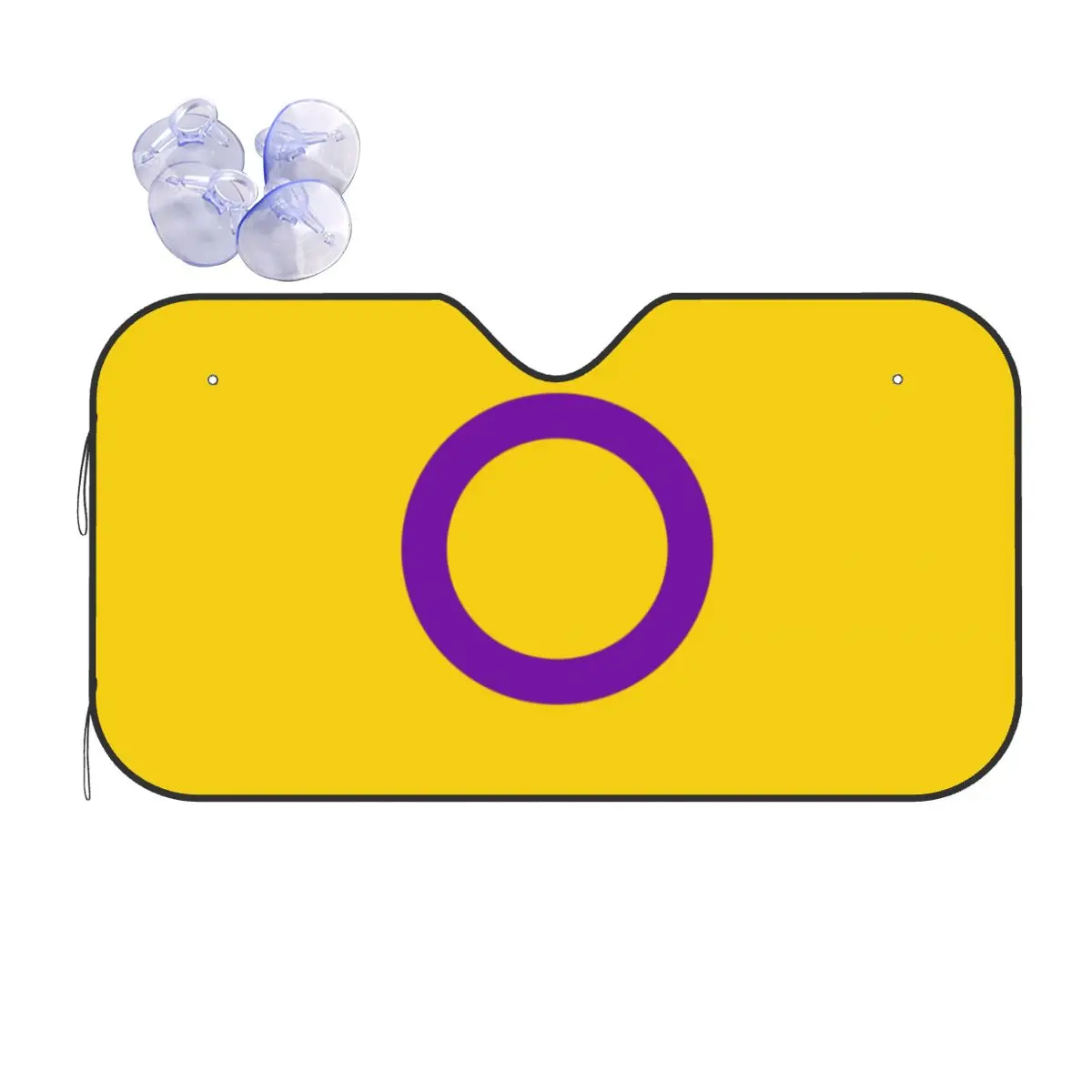 Intersex Pride Flag Universal Windshield Sunshade 70x130cm Aluminium Foil Sun Visor Car-styling
Intersex Pride Flag Universal Windshield Sunshade 70x130cm Aluminium Foil Sun Visor Car-styling