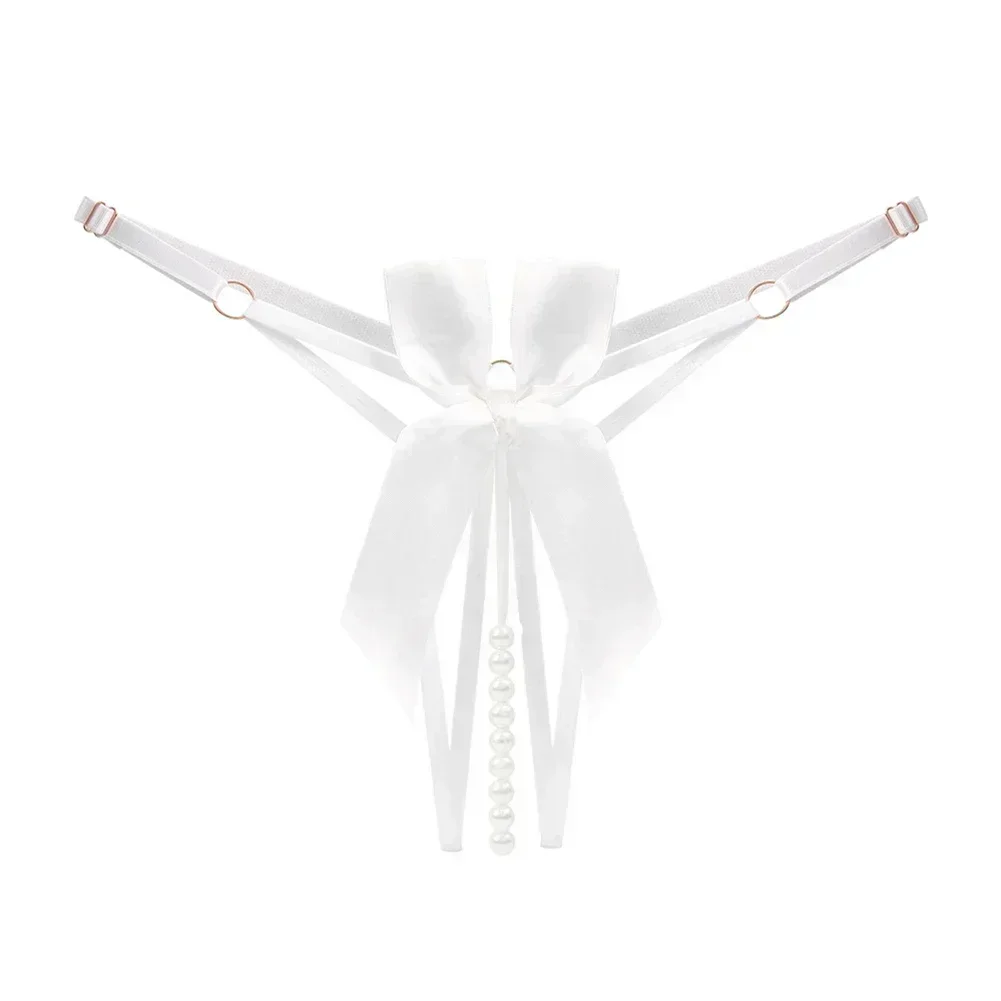 String taille basse pour femme, string sexy, transparent, éléments papillon, coupe couvertes, sous-vêtement épicé chaud, nœud creux, string fin pour femme 3