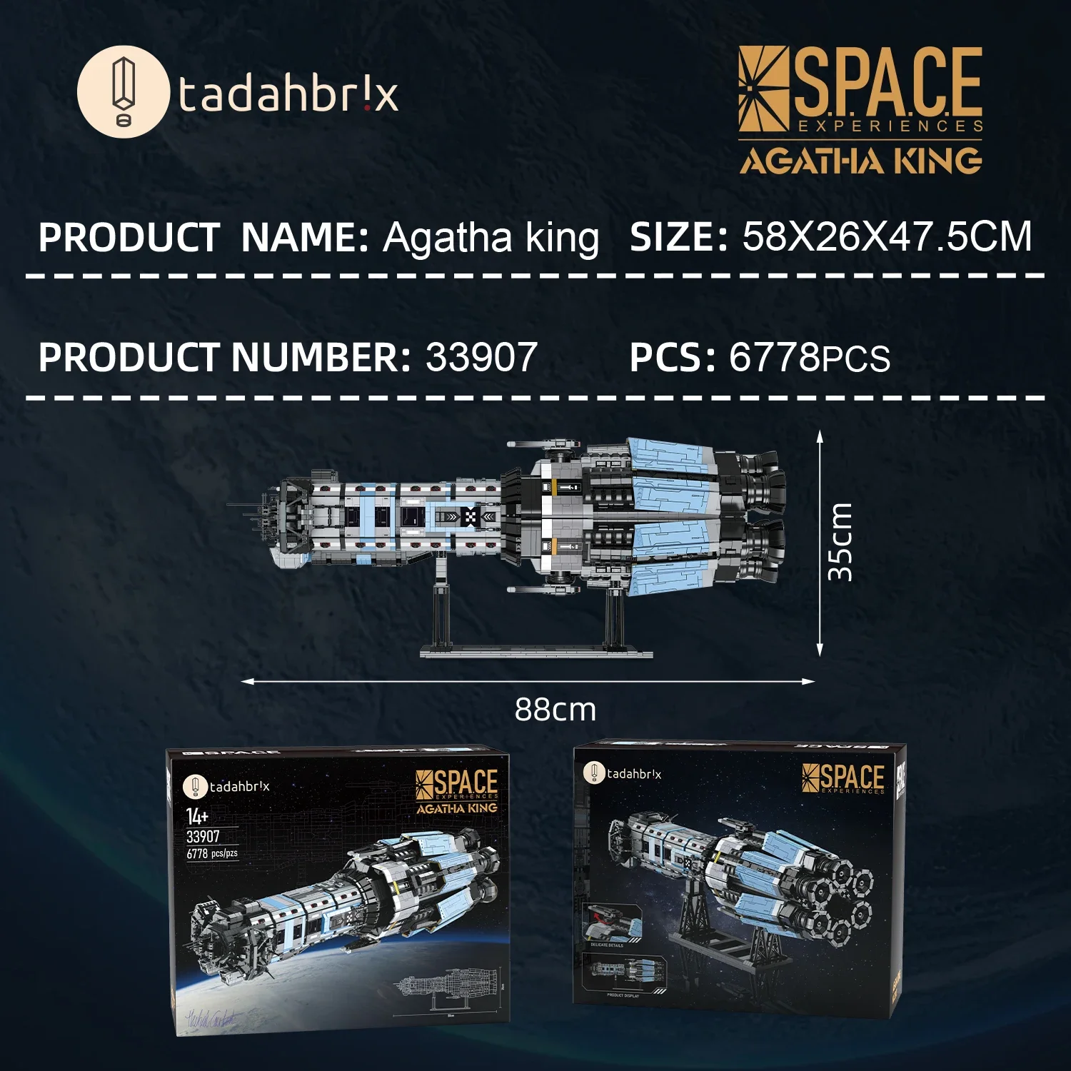 6778PCS Agatha King Battleship Building Blocks Creative Space Shuttle Model Bricks Desktop Decoration Toy For Kids Holiday Gifts 6778PCS Agatha King Battleship Building Blocks Creative Space Shuttle Model Bricks Desktop Decoration Toy For Kids Holiday Gifts