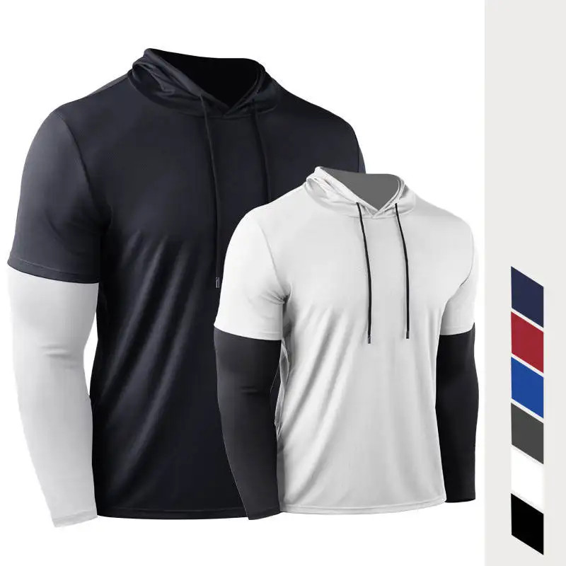 

Мужская Уличная футболка для бега и фитнеса, толстовки, быстросохнущая спортивная рубашка, Мужской Топ для тренировок в тренажерном зале, пальто для тренировок, мужской свитер, одежда 524