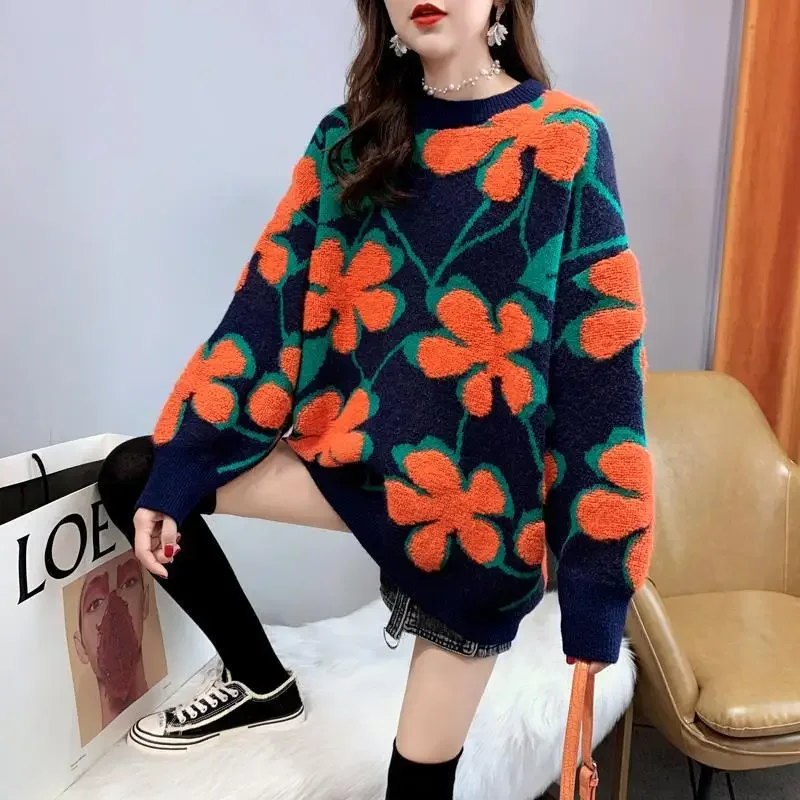 Autumn Winter Tops Korean Slim Flower Women Pullover Sweaters 2024 Knitted Sweater Jumper Soft Warm Female Loose Casual Knitwear
Autumn Winter Tops Korean Slim Flower Women Pullover Sweaters 2024 Knitted Sweater Jumper Soft Warm Female Loose Casual Knitwear