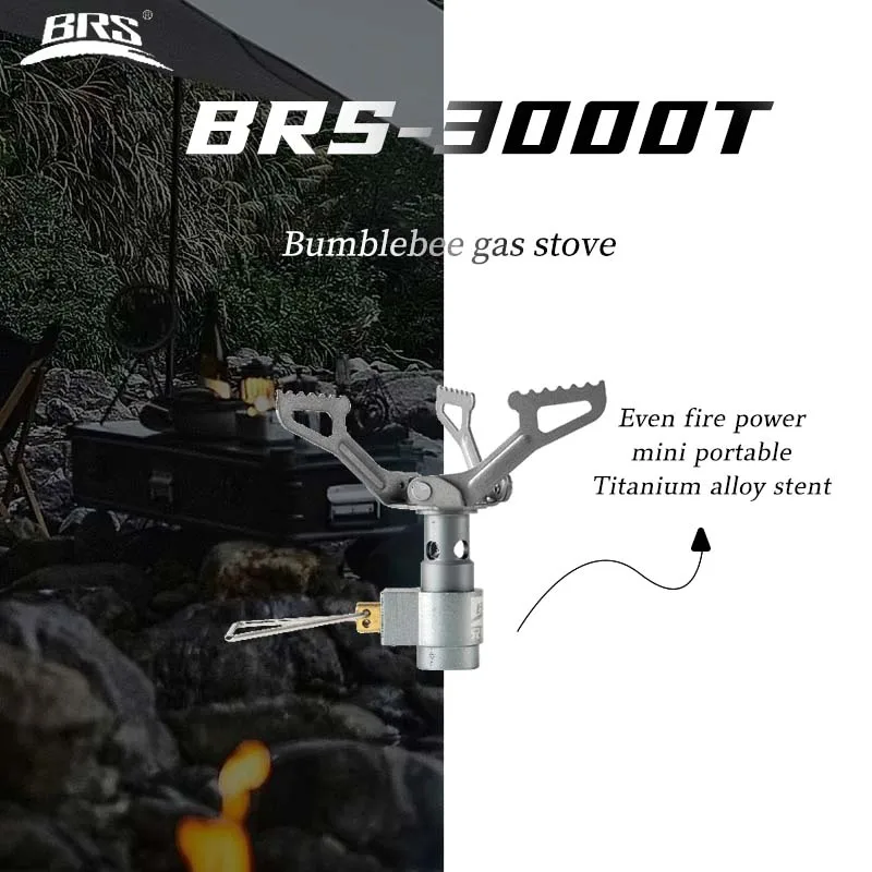 

BRS-3000T Outdoor Gas Stove Camping Gas Burner Portable Mini Titanium Stove Survival Furnace Pocket Picnic Gas Cooker