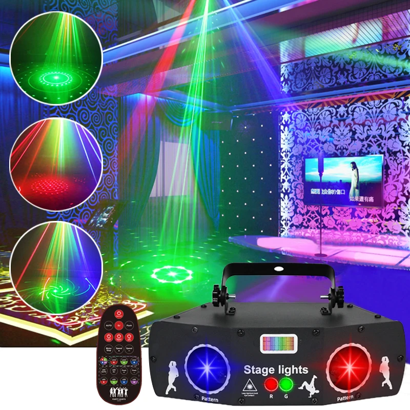 DMX 512 Professional Laser Stage Lights for Bar Club Home Party Holiday Christams DJ Disco Effect Lamp with Voice Control
DMX 512 Professional Laser Stage Lights for Bar Club Home Party Holiday Christams DJ Disco Effect Lamp with Voice Control