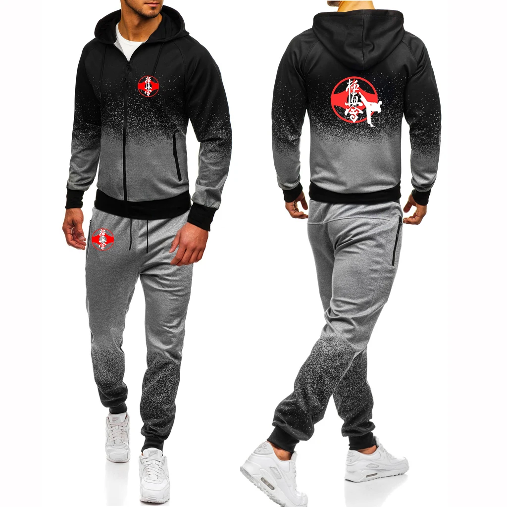 Man Kyokushin Karate Spring and Autumn Printing Zipper Hoodie Coat Casual Sweatpant Sport Hip Hop Gradient Color Suit
Man Kyokushin Karate Spring and Autumn Printing Zipper Hoodie Coat Casual Sweatpant Sport Hip Hop Gradient Color Suit