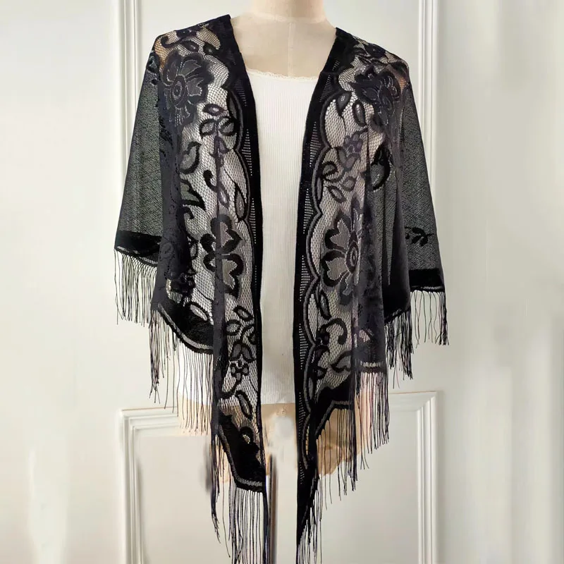 Korean Solid Hollow Lace Flowers Sunscreen Shawl Summer Outerwear Air-conditioning Cardigan Cloak Women's Sun Scarf V104
Korean Solid Hollow Lace Flowers Sunscreen Shawl Summer Outerwear Air-conditioning Cardigan Cloak Women's Sun Scarf V104