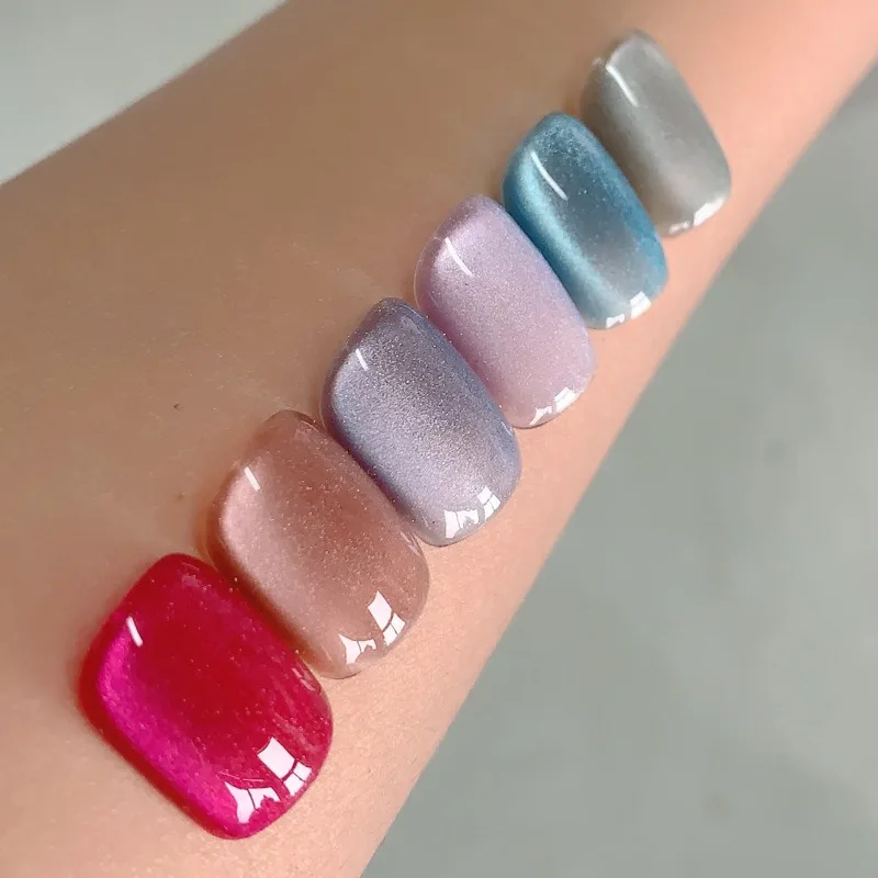 

Wide Magnetic Cat Gel Nail Polish 8ML Jelly Color Glitter Cat Eye Gel Soak Off UV Gel Semi Permanent Nail Art Varnish