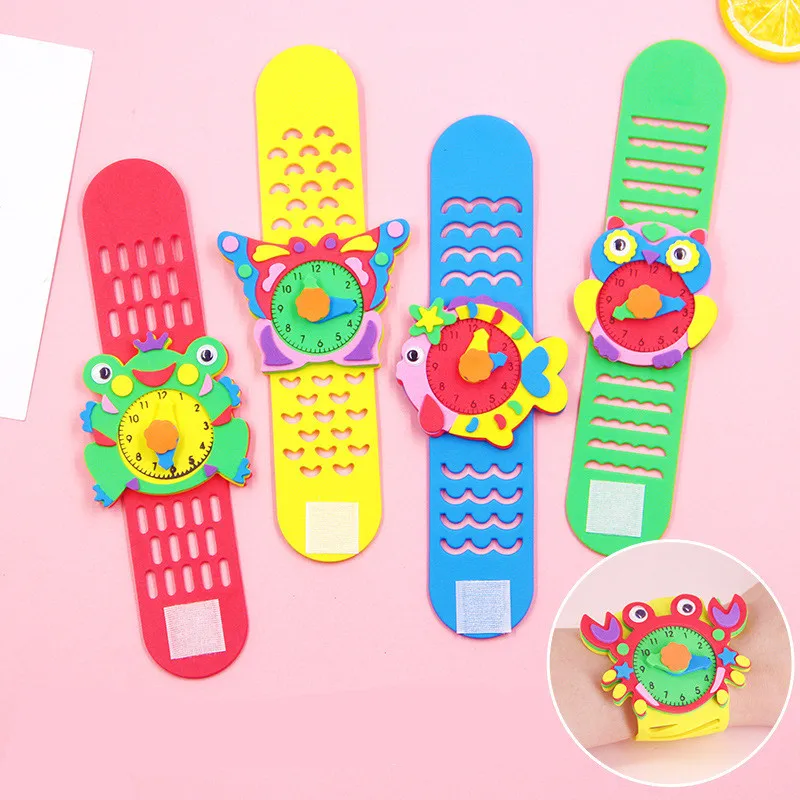 Colorful Children Montessori EVA DIY Clock Toys Cartoon Watch Material Pack Cognition Clocks Toys For Kids Early Preschool Toys
Colorful Children Montessori EVA DIY Clock Toys Cartoon Watch Material Pack Cognition Clocks Toys For Kids Early Preschool Toys