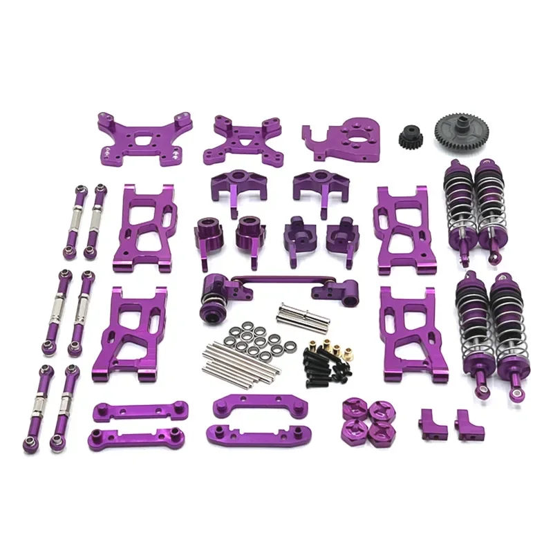 

Wltoys 144001 144010 124017 124019 124007 RIaarIo XDKJ-001 XDKJ-006 AM-X12 Metal Upgrade Parts Kit RC Car OP Accessories