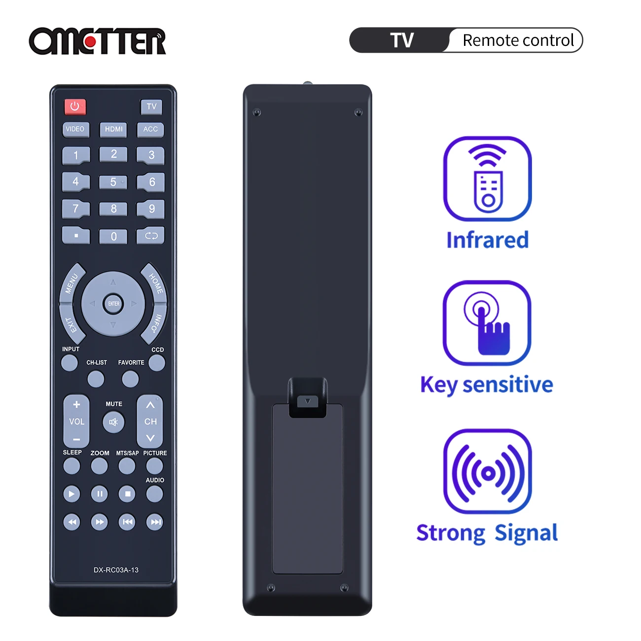 Новый телефон, замена пульта дистанционного управления, подходит для Dynex TV модели DX-RC03A-13 DX60D260A13
Новый телефон, замена пульта дистанционного управления, подходит для Dynex TV модели DX-RC03A-13 DX60D260A13