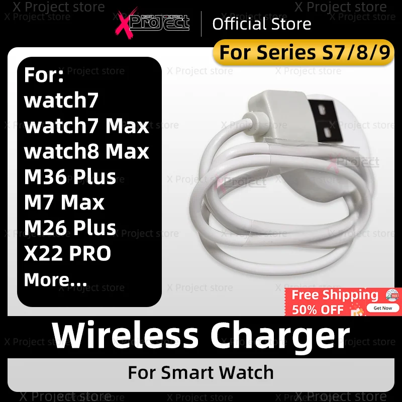 Original Smart Watch Wireless Charger For Watch7 MAX S8 S9 M26 M36 PLUS DT200 PRO Smartwatch Wireless Charging USB Power Cable
Original Smart Watch Wireless Charger For Watch7 MAX S8 S9 M26 M36 PLUS DT200 PRO Smartwatch Wireless Charging USB Power Cable