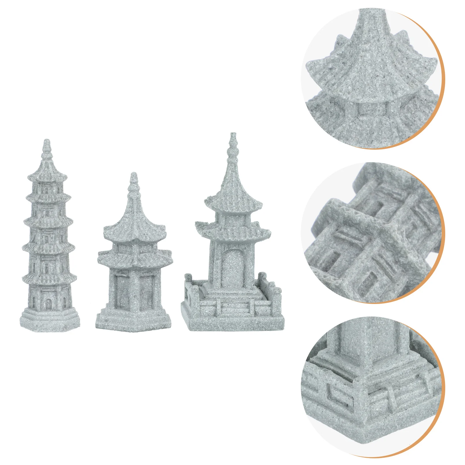 3 Pcs Simulation Landscape Furnishing Articles Small Garden Decor Pavilion Statue Solar Lights Bonsai Shape Sandstone Vintage
3 Pcs Simulation Landscape Furnishing Articles Small Garden Decor Pavilion Statue Solar Lights Bonsai Shape Sandstone Vintage