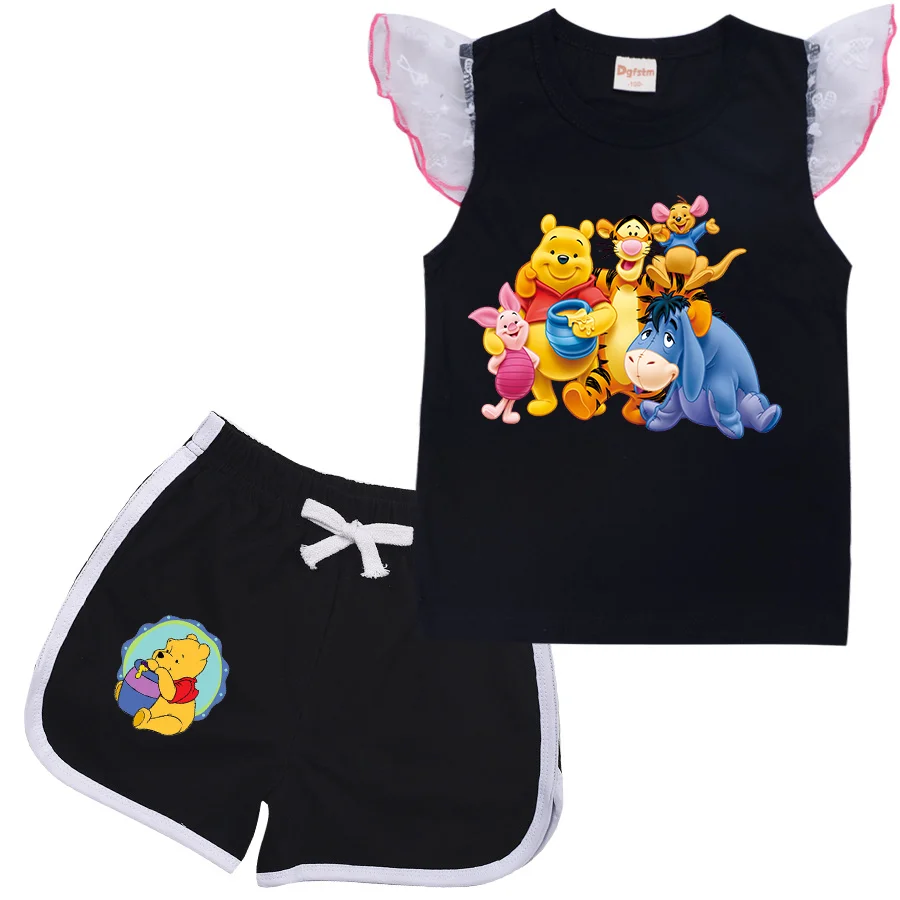 Disney Winnie the Pooh Cartoon Clothing Baby Boys Summer Clothes T-shirt+shorts Baby Girls Casual Clothing Sets
Disney Winnie the Pooh Cartoon Clothing Baby Boys Summer Clothes T-shirt+shorts Baby Girls Casual Clothing Sets