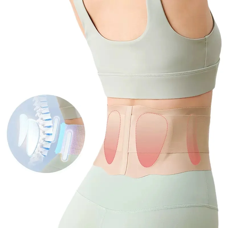 

Регулируемый тонкий бандаж для спины для облегчения боли в пояснице, спортивный пояс для поддержки поясницы, поддержка спины для облегчения боли в спине