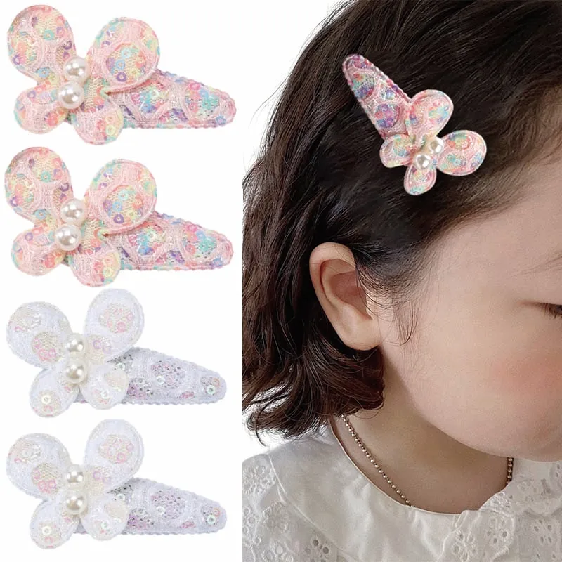 Oaoleer 2Pcs/set Butterfly Pearl Hairpins For Baby Girls Fashion Children BB Clip Barrettes Kids Headdress Hair Accessories Gift
Oaoleer 2Pcs/set Butterfly Pearl Hairpins For Baby Girls Fashion Children BB Clip Barrettes Kids Headdress Hair Accessories Gift