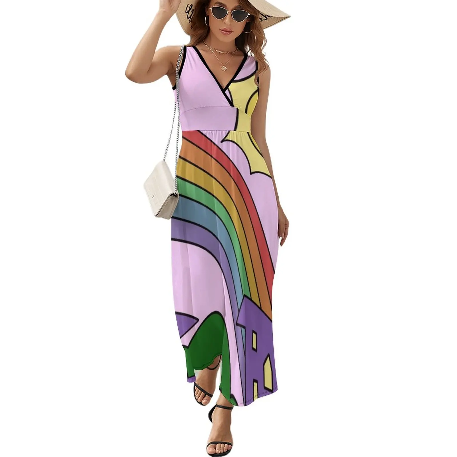 

Miss Frizzle Makes a Rainbow Magic School Bus Sleeveless Dress summer dress women 2023 summer dress