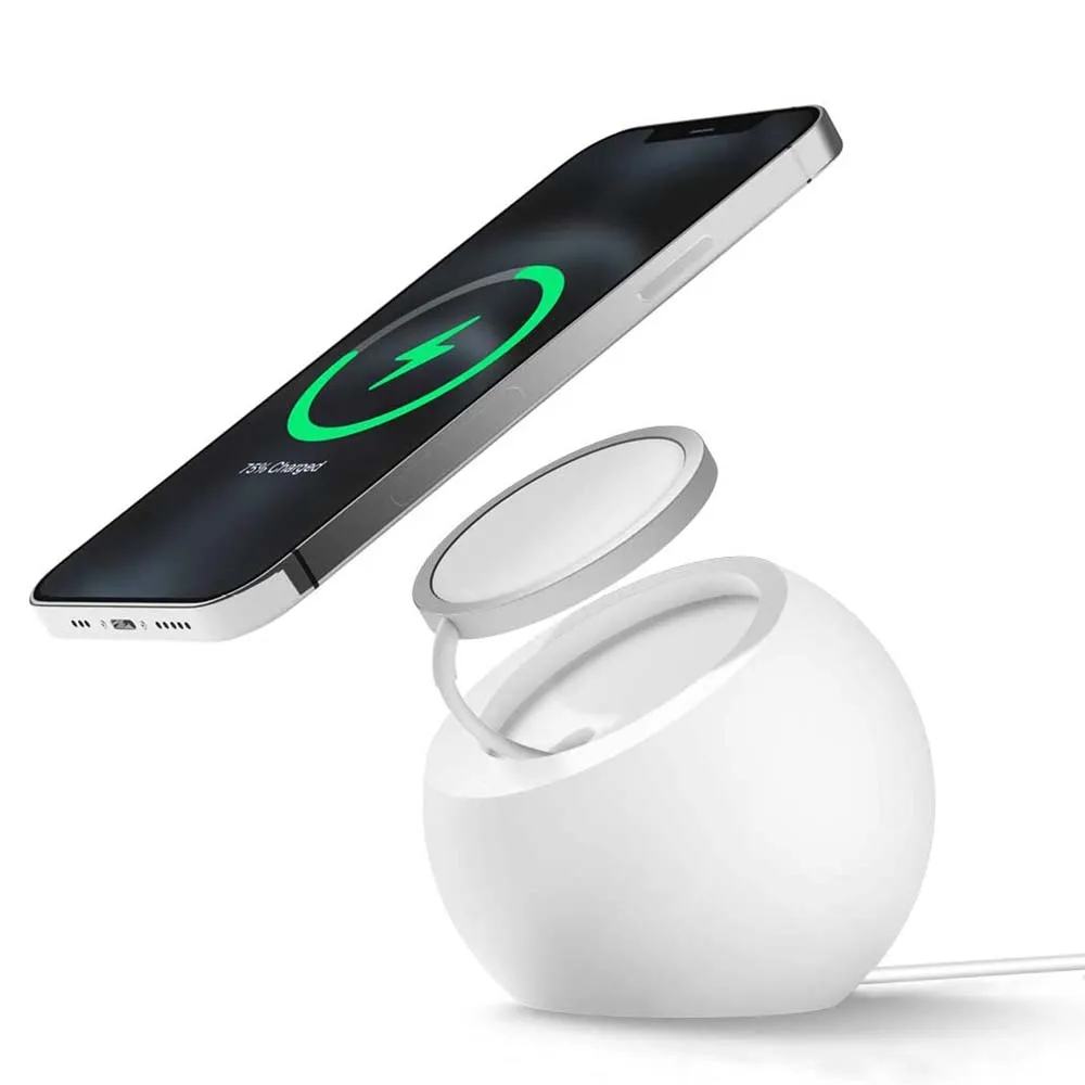 For Magsafe Charger Holder Stand Charging Dock Station Base Ball Shape Silicone for Apple iPhone Wireless Magnetic Magsafe Stand
For Magsafe Charger Holder Stand Charging Dock Station Base Ball Shape Silicone for Apple iPhone Wireless Magnetic Magsafe Stand
